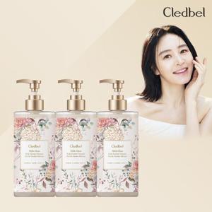 [끌레드벨][무료배송] [끌레드벨] 끌레드벨 밀크글로우 바디 에센스클렌저 400g 3병