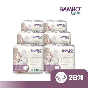 [밤보]드림 기저귀 2단계 밴드형 6팩 (32Px6) 1Box