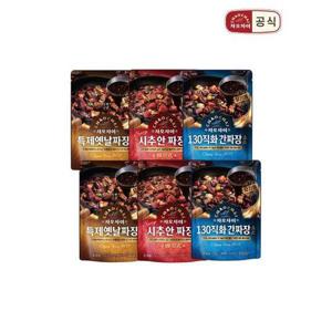 [샘표]차오차이 짜장소스 130직화 2+시추안 2+특제 2 골라담기 / 요리형 165g