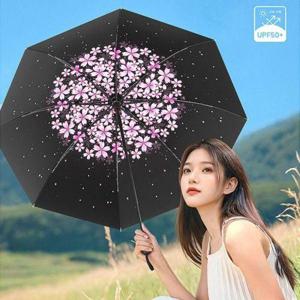 [에이치플러스몰]블룸가드 양우산 블랙 3단 거꾸로 우산