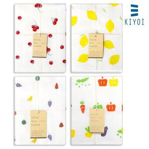[하라다 키요이] 카야 7겹 프린트 키친크로스 주방 면행주 30x40cm 1개