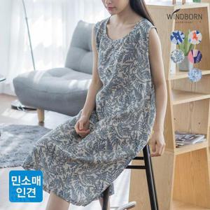 [윈드본]여성 인견 잠옷 민소매원피스 5종 택1