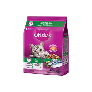 위스카스 고양이사료 1세이상 포켓 참치 1.2kg