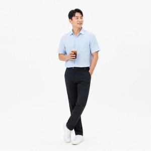 편하게 입는 쿨냉감 남성 여름 허리밴드 바지