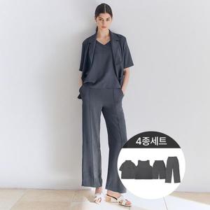 크링클포멀셋업4종(자켓+이너+팬츠+플레어팬츠)