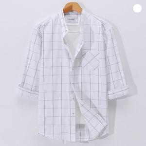 [후앙스] 체크패턴 291 차이나 7부 셔츠 CKST2522