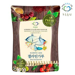[푸른들판] 젤라틴 피쉬 분말 가루 100% 500gx1봉 피쉬젤라틴 파우더 젤리 푸딩 재료