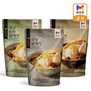 목우촌 생생 삼계탕 1kg + 생생 녹두삼계탕 1kg + 생생 황기닭백숙 1kg