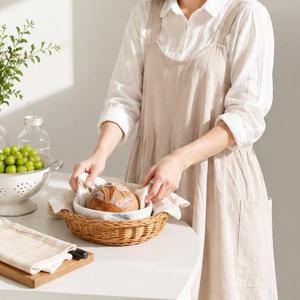 원피스 린넨 앞치마 롱 카페 예쁜 바리스타 어린이집 에이프런 3type