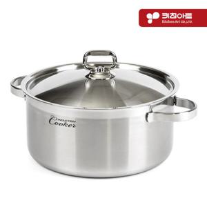 키친아트 인덕션겸용 스텐 양수냄비 24cm 찌개 국냄비