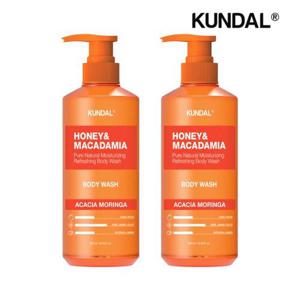 [쿤달]쿤달 허니 앤 마카다미아 퓨어 바디워시 아카시아 모링가 500ml x2개