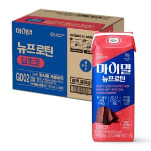 [대상웰라이프] 마이밀 마시는 뉴프로틴 딥초코(190mlx30팩), 1박스