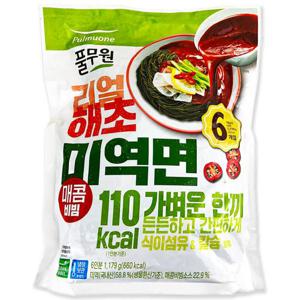 [코스트코] 풀무원 리얼해초 미역면 매콤 비빔면 1179g(196.5g x 6인분)
