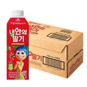 [서울우유]내안의 진짜 딸기 280ml x 18개