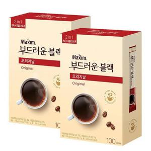 동서 맥심 부드러운 블랙 오리지날 100T X 2개 (200T)