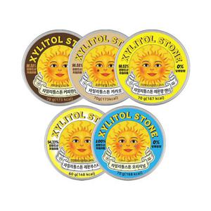 [자일리톨스톤] 커피한잔 + 카카오 + 레몬 + 레몬부스터 + 오리지널(캔당 60/70g) 총 5개