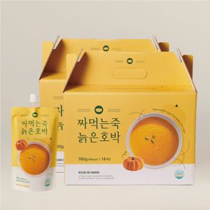 [샐러드보울]짜먹는죽 늙은호박 180g x 28개(1박스 14개입, 총 2박스)