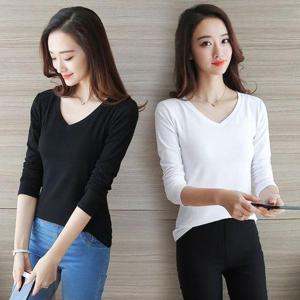 [비틀버드]여성 기본 브이넥 티셔츠 URD145