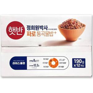 [해핑] 코스트코 햇반 정희원박사 파로 통곡물밥 2280g(190g x 12개) 저속노화 식단