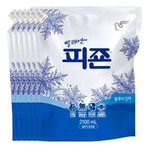 피죤 섬유유연제 블루비앙카 2100ml X 6개 WFOGNV2