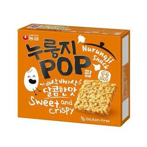 농심 누룽지 팝 달콤한 맛 142g(35.5g x 4봉입) 1개 - 과자 스낵