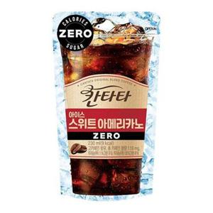 [셀러허브 식품]칸타타 아이스 스위트 아메리카노 제로 230ml x 50파우치
