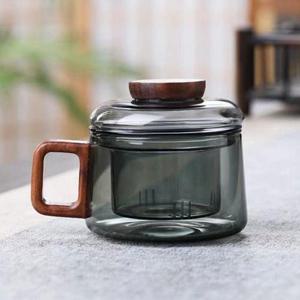 블랙 투명 내열유리 티머그 200ml WFG1GGY