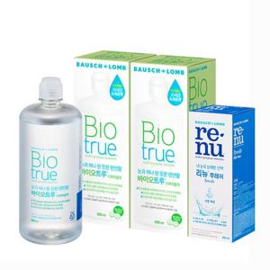 바슈롬 리뉴 바이오트루 500ml x 2개 + 후레쉬 355ml x 1개 소프트 렌즈 세척액