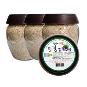 6형제소금밭 맛핌 육형제 신안 천일염 함초소금 350g 3개