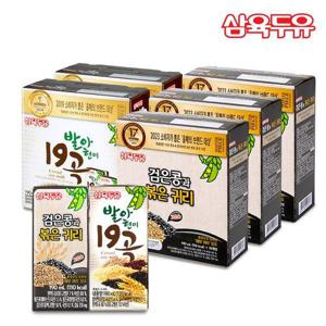 [삼육두유]삼육 검은콩과 볶은귀리 190ml x 48팩 + 발아현미19곡 190