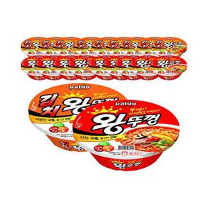 [팔도]왕뚜껑 혼합 18개 (왕뚜껑 9개 + 김치 9개)