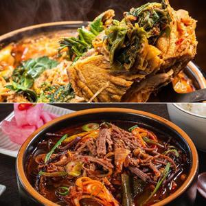국내산 뼈다귀해장국 3팩 + 소고기 육개장 3팩