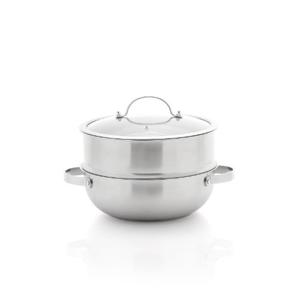 3중바닥 스테인레스 2단 찜기24cm (인덕션 겸용)