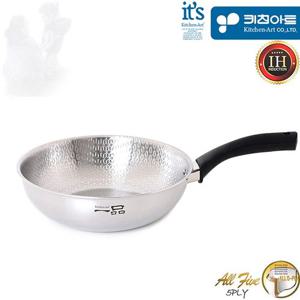 [KichenArt] 키친아트 일품 통오중 인덕션IH 엠보 스텐궁중팬 26cm