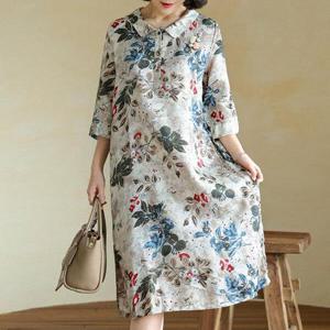 [데드라](99size)수채화풍기포인견원피스 OPD3004