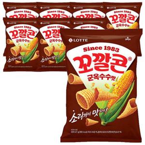 롯데웰푸드 꼬깔콘 군옥수수맛 67g x 8봉