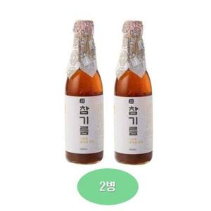 [셀러허브 식품]저온압착 참기름 350ml 2병/통참깨 100%