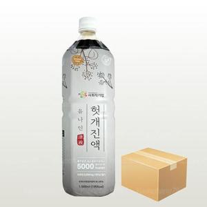 유나인베이스 헛개진액 1.5L X 8개(1박스)/차음료