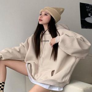 [BZI9594L_51]여자 간절기 루즈핏 오버핏 앞뒤 영문 티셔츠