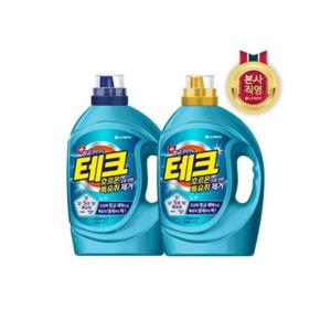 [테크]테크 특유취 제거 실내건조 액체세제 용기 2.7L x 2개 (일반/드럼 2종 택1)