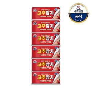 [사조 대림]고추참치(안심따개) 100g x6개