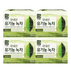 녹차원 유기농 녹차 1.2g x 50티백 x 4개