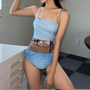 수영복 모노키니 호텔 여성 휴양지 스윔 힙한 WFIHKBP