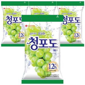 롯데 청포도 캔디 153g x 4개
