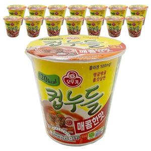 오뚜기 컵누들 매콤한맛 37.8g x15개