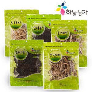 [하늘농가]국산 건나물세트 1호(건고사리70g,건취나물70g,건토란대100g,건도라지50g,건표고버섯(S/L)70g)