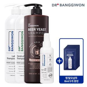 [닥터방기원] 랩 탈모완화/두피강화 샴푸 1L X 3개+랩 헤어토닉 150ml +8ml샤쉐 5매 증정