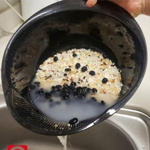[JHP1Q322_51C5]쌀씻는 쌀씻는볼 통 야채 세척 믹싱볼 검정