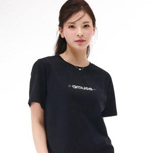 [체이스컬트]여성 에센셜 레터링 반팔 티셔츠 EBZG5853C03_ys_YS