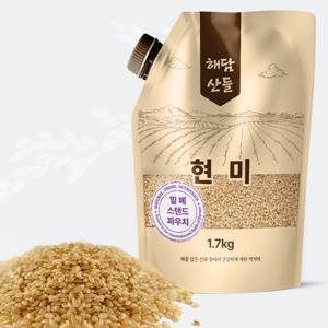 국산 현미 1.7kg l 밀폐 스탠트 파우치 포장 l 현미쌀 잡곡